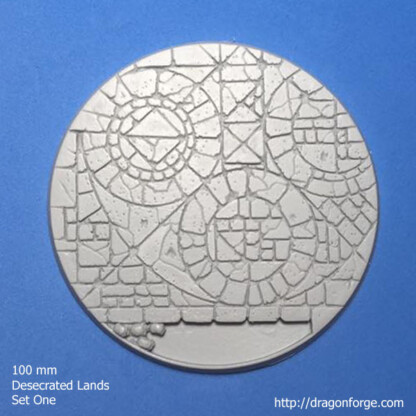 Desecrated Lands 100 mm Round Base Set One (1) Package of 1 base