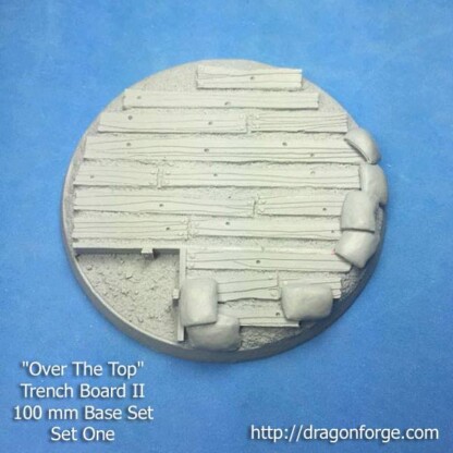 No Man's Land Trench Boards 100 mm Base Set One (1) No Man's Land Trench Boards 100 mm Base Set One (1) Package of 1 base
