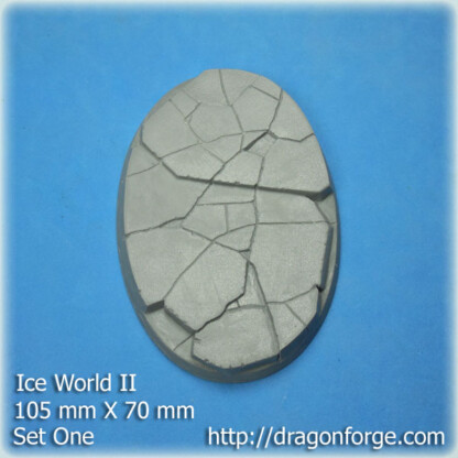 Ice World 105 mm X 70 mm Oval Base Set One (1) 105 mm X 70 mm Oval Base Ice World Set One Package of 1