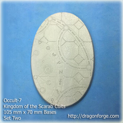 Occult-7 105 mm x 70 mm Oval Base Set Two (2) Occult-7 105 mm x 70 mm Base Set Set Two (2) Package of 1 base