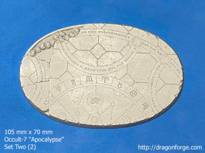 Occult-7 Apocalypse 105 mm x 70 mm Oval Base Set Set Two (2) Package of 1 base
