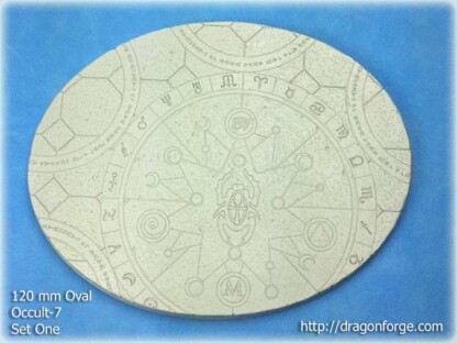 Occult-7 120 mm x 92 mm Oval Base Set One (1) Occult-7 120 mm x 92 mm Base Set Set One (1) Package of 1 base