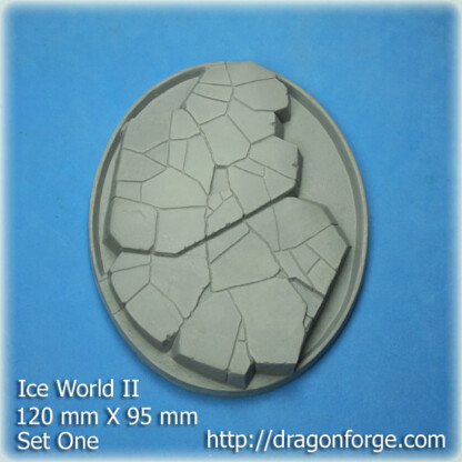 Ice World 120 mm X 92 mm Oval Base Set Two (2) 120 mm X 95 mm Oval Base Ice World Set One Package of 1