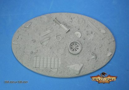 No Man's Land-Wasteland II 170 mm X 105 mm Oval Base Set One (1) Package of 1 base