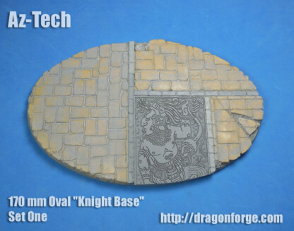 AZ-TECH 170 mm x 105 mm Oval Base Set One (1) Az-Tech 170 mm x 105 mm Oval Base "Knight Base" Set One (1) Package of 1 base