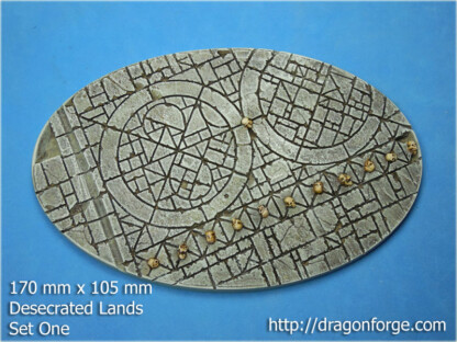 Desecrated Lands 170 mm X 105 mm Oval Set One (1) Package of 1 base