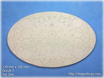 Occult-7 170 mm x 105 mm Oval Base Set One (1) Occult-7 170 mm x 105 mm Base Set Set One (1) Package of 1 base