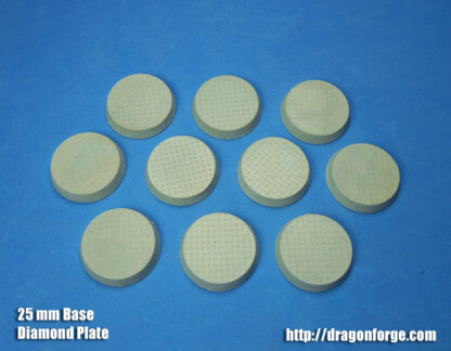 Tech-Deck 25 mm Diamond Plate Round Base Set One (1) Tech-Deck 25 mm Round Base Diamond Plate Set One (1) Package of 10 bases