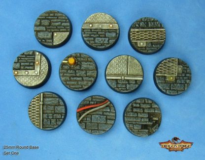 25 mm Round Base Goth -Tech Package of 10