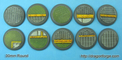 30 mm Round Lip Base Teck-Deck Set One (1) Package of 10 Bases