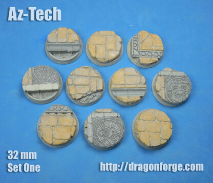 AZ-TECH 32 mm Round Base Set One (1) Az-Tech 32 mm Round Base Set One (1) Package of 10 bases