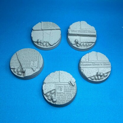 NECROSE-XIII 40 mm Round Base Set Three (3) Package of 5 bases