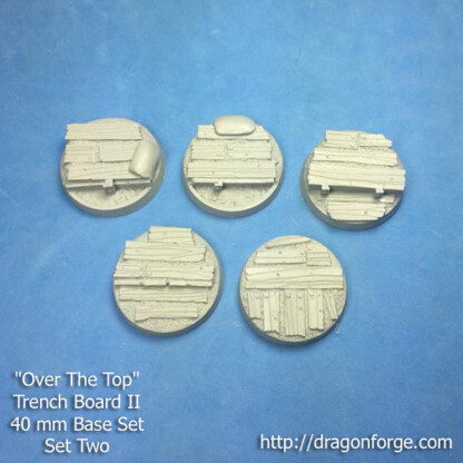 No Man's Land Trench Boards 40 mm Bases Set Three (3) No Man's Land Trench Boards 40 mm Bases Set Three (3) Package of 5 bases