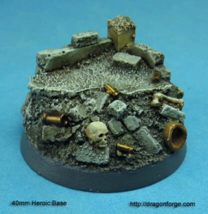 Urban Rubble 40 mm Heroic Base Set One (1) Package of 1 base