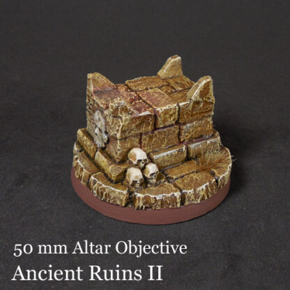 Ancient Ruins 50 mm Altar Objective Set One (1) Package of 1 Objective Marker