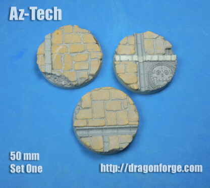 AZ-TECH 50 mm Round Base Set One (1) Az-Tech 50 mm Round Base Set One (1) Package of 3 bases