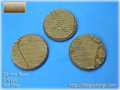 E-Gypt 50 mm Round Base Set One (1) Package of 3 bases