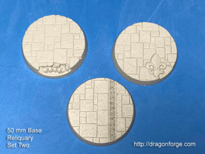 Reliquary 50 mm Round Base Set Two (2) Reliquary 50 mm Round Base Set Two (2) Package of 3 bases