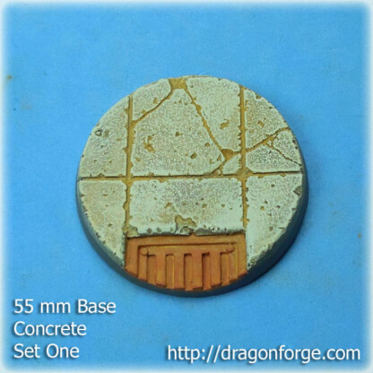 Concrete 55 mm Round Base Set One (1) Package of 1 base