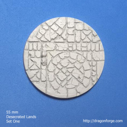 Desecrated Lands 55 mm Round Base Set Two (2) Desecrated Lands 55 mm Round Base Set One (1) Package of 1