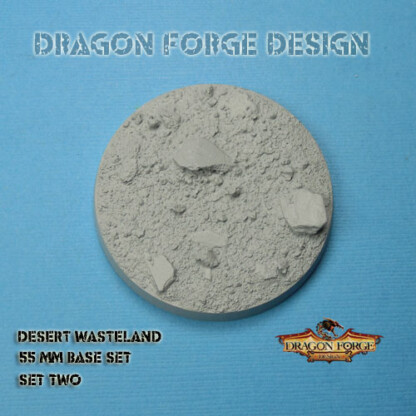 Desert 55 mm Round Base Set Two (2) Desert 55 mm Round Base Set One (1) Package of 1 base