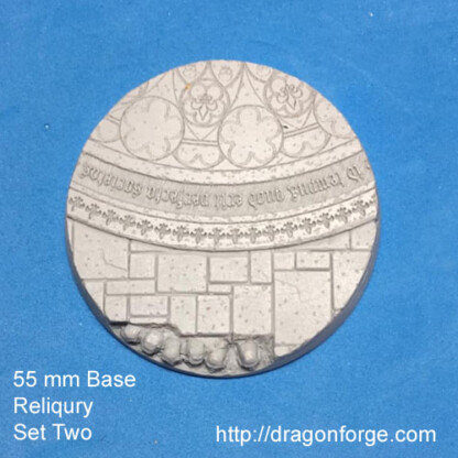 Reliquary 55 mm Round Base Set Two (2) Package of 1 base