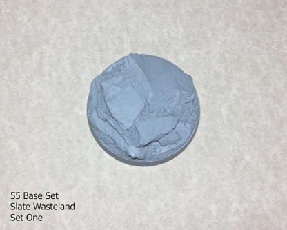 Slate Wasteland 55 mm Round Base Set One (1) Package of 1 base