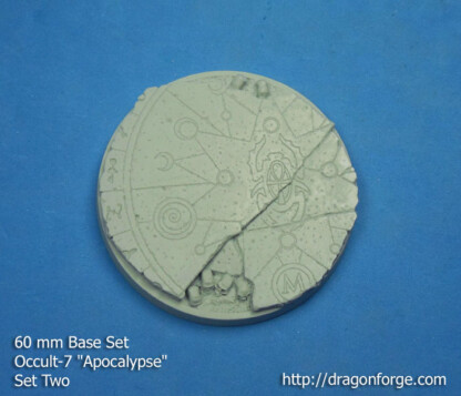 Occult-7 Apocalypse 60 mm Round Base Set Two (2) Occult-7 Apocalypse 60 mm Base Set Set Two (2) Package of 1 base