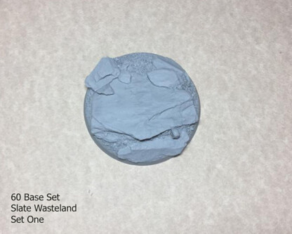 Slate Wasteland 60 mm Round Base Set One (1) Slate Wasteland Slate Wasteland 60 mm Round Base Set 60 mm Large Round Base Set One (1) Package of 1 base
