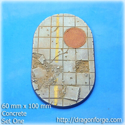 Concrete 60 mm X 100 mm Attack Base Set One (1) Concrete 60 mm X100 mm Attack Base Set One (1) Package of 1 base