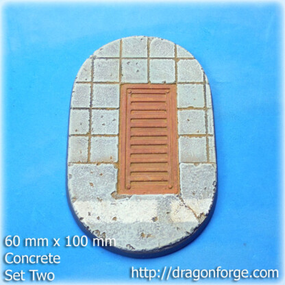 Concrete 60 mm X100 mm Attack Base Set Two (2) Package of 1 base