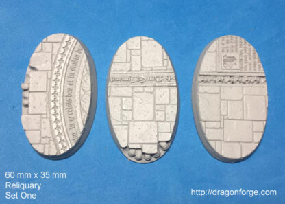 Reliquary 60 mm x 35 mm Oval Base Set One (1) Reliquary 60 mm x 35 mm Oval Base Set One (1) Package of 3 bases
