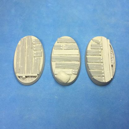 No Man's Land Trench Boards 60 mm x 35 mm Bases Set One (1) Package of 3 bases