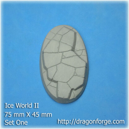 Ice World 75 mm X 42 mm Oval Base Set One (1) 75 mm X 42 mm Oval Base Ice World Set One Package of 1