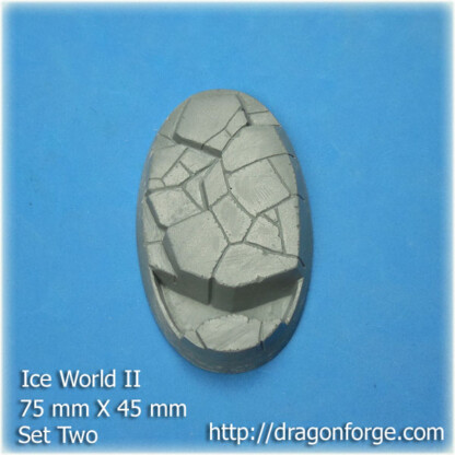 Ice World 75 mm X 42 mm Oval Base Set Two (2) 75 mm X 42 mm Oval Base Ice World Set Two Package of 1