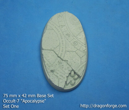 Occult-7 Apocalypse 75 mm x 42 mm Oval Base Set One (1) Occult-7 Apocalypse 75 mm x 42 mm Oval Base Set Set One (1) Package of 1 base