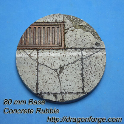 Concrete 80 mm Large Round Base Set One (1) Package of 1 base