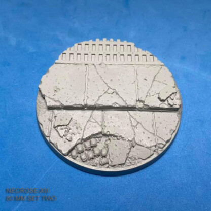 NECROSE-XIII 80 mm Round Base Set Two (2) Package of 1 base