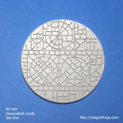 Desecrated Lands 90 mm Round Base Set One (1) Package of 1 base