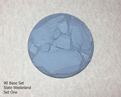 Slate Wasteland 90 mm  Round Base Set One (1) Package of 1 base