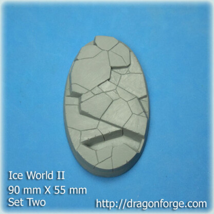 Ice World 90 mm X 52 mm Oval Base Set Two (2) 90 mm X 52 mm Oval Base Ice World Set Two Package of 1
