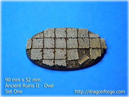 Ancient Ruins Ancient Ruins 90 mm x 52 mm Oval Base Set Set Four (4) Package of 1 base