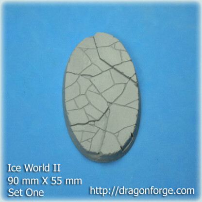 Ice World 90 mm X 52 mm Oval Base Set One (1) 90 mm X 52 mm Oval Base Ice World Set One Package of 1