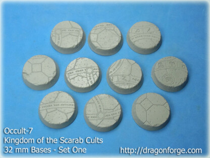Occult-7 32 mm Round Base Set One (1) Occult-7 32 mm Base Set Set One (1) Package of 10 bases