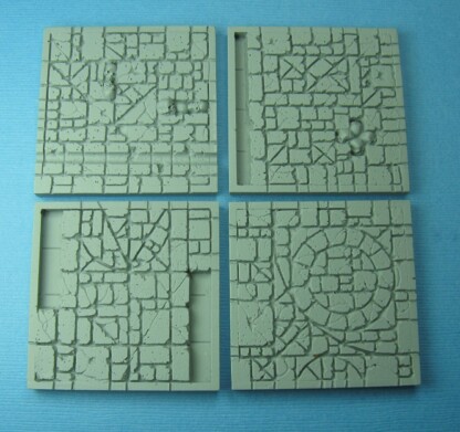 Desecrated Lands 2 x 2 Inch Square Tiles Set Two  ) Package of 4 tiles