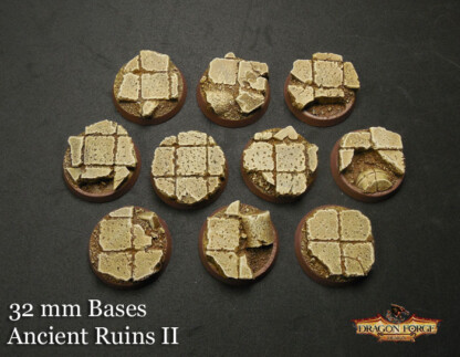 Ancient Ruins Ancient Ruins 32 mm Base Set Set Three (3) Package of 10 bases