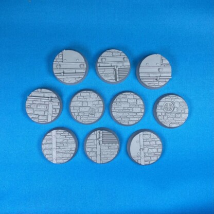 Dark Hold Fortress 32 mm base set Set  One (1) Package of 10 bases