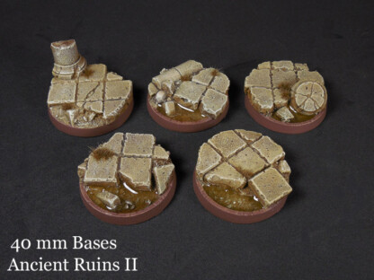 Ancient Ruins Ancient Ruins 40 mm Base Set Set Four (4) Package of 5 bases