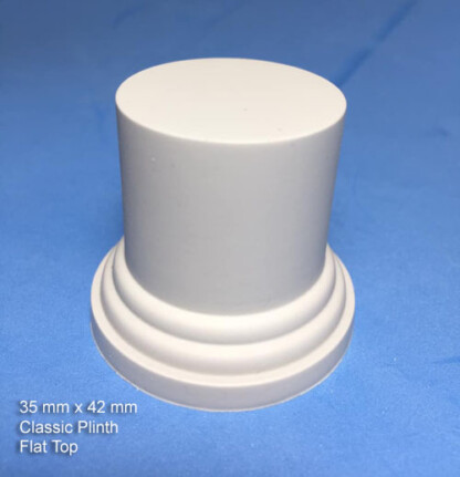 Classic Display Plinth 35 mm Top Diameter with Flat Top 40 mm Tall Package of 1 plinth