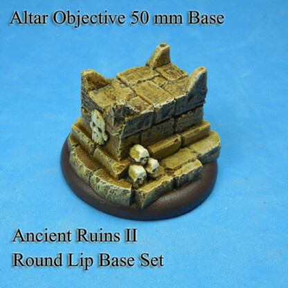 Ancient City Ruins Altar Objective Marker 50 Round Lip Base Package of one Objective